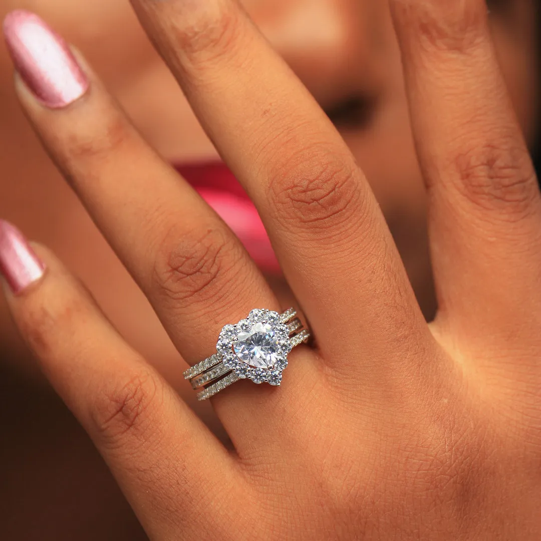 Sterling Silver Bridal Set - 08AS72