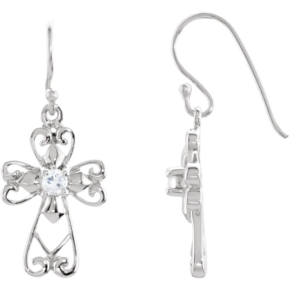 Sterling Silver Jesus, The Morning Star Earrings