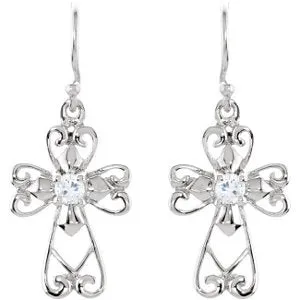 Sterling Silver Jesus, The Morning Star Earrings