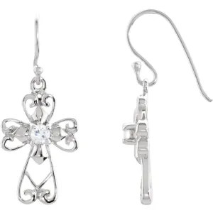 Sterling Silver Jesus, The Morning Star Earrings