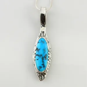 Sterling Silver Kingman Turquoise Pendant