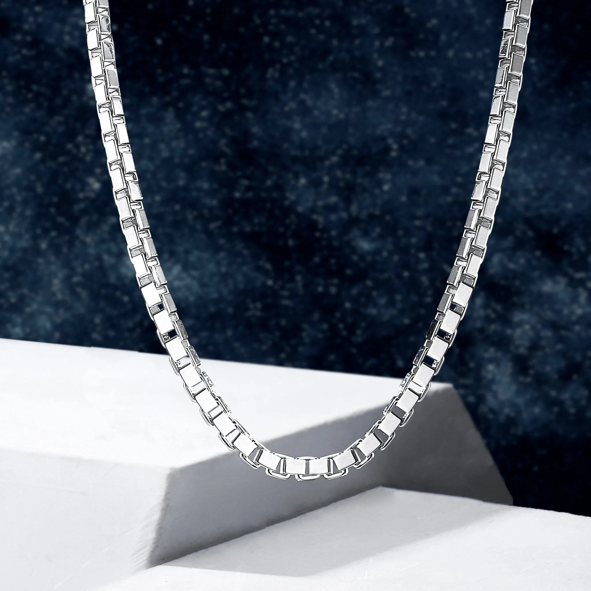 Sterling Silver Venetian Box Chain