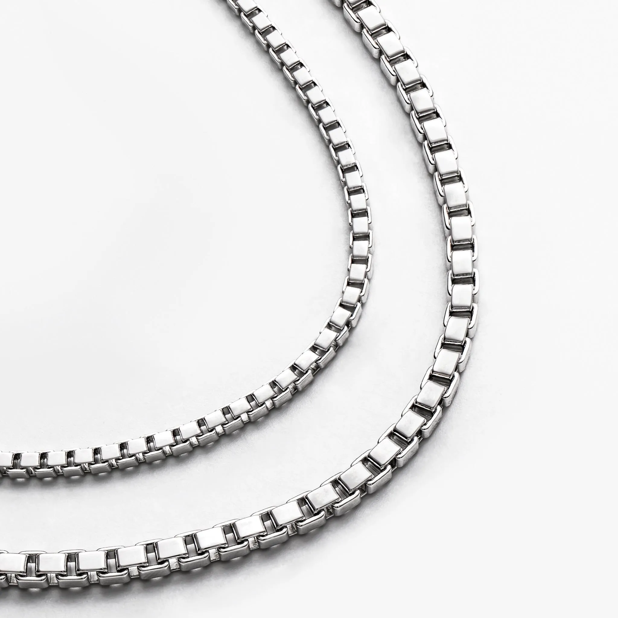 Sterling Silver Venetian Box Chain