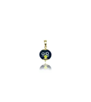 Strange Bird Face Pendant (14K)