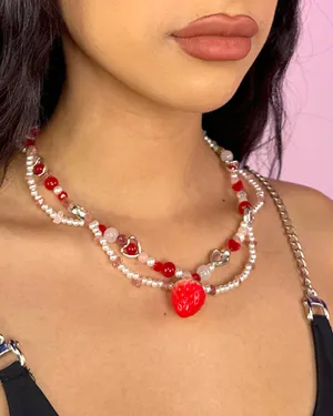 Strawberry Shortcake Necklace