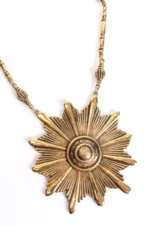 Sunburst Plate Necklace