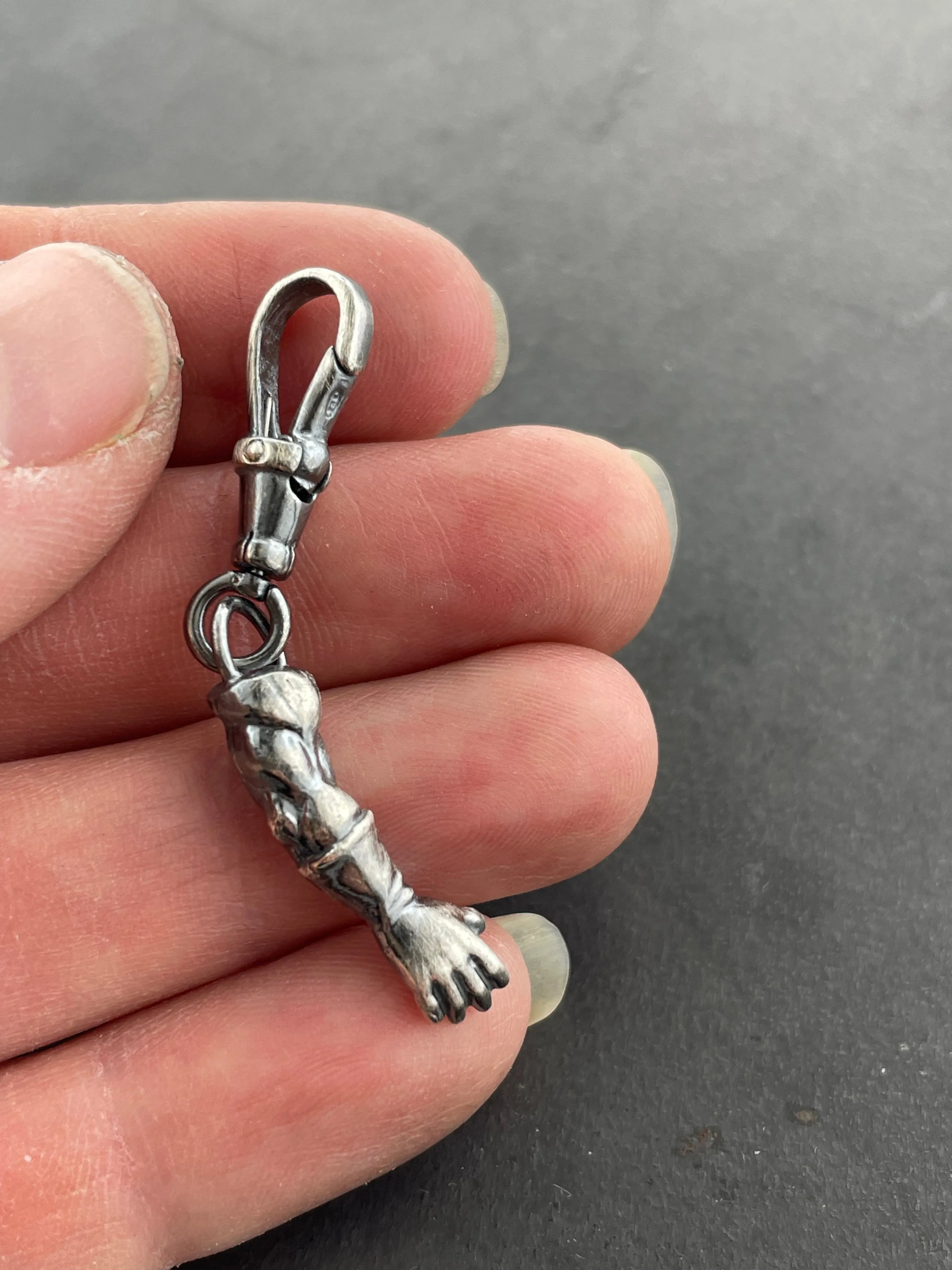 Superhero Arms Necklace and Charm