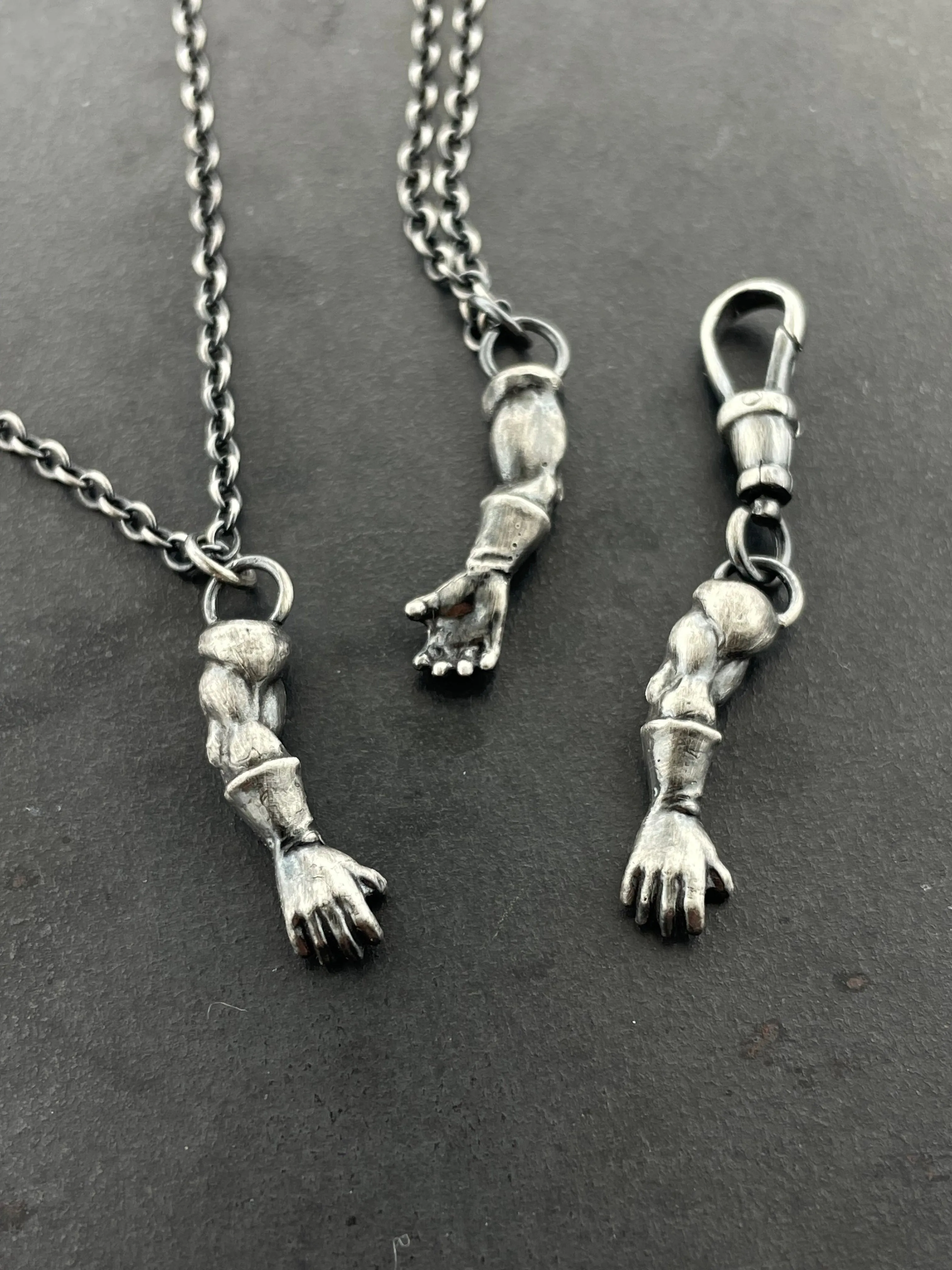 Superhero Arms Necklace and Charm