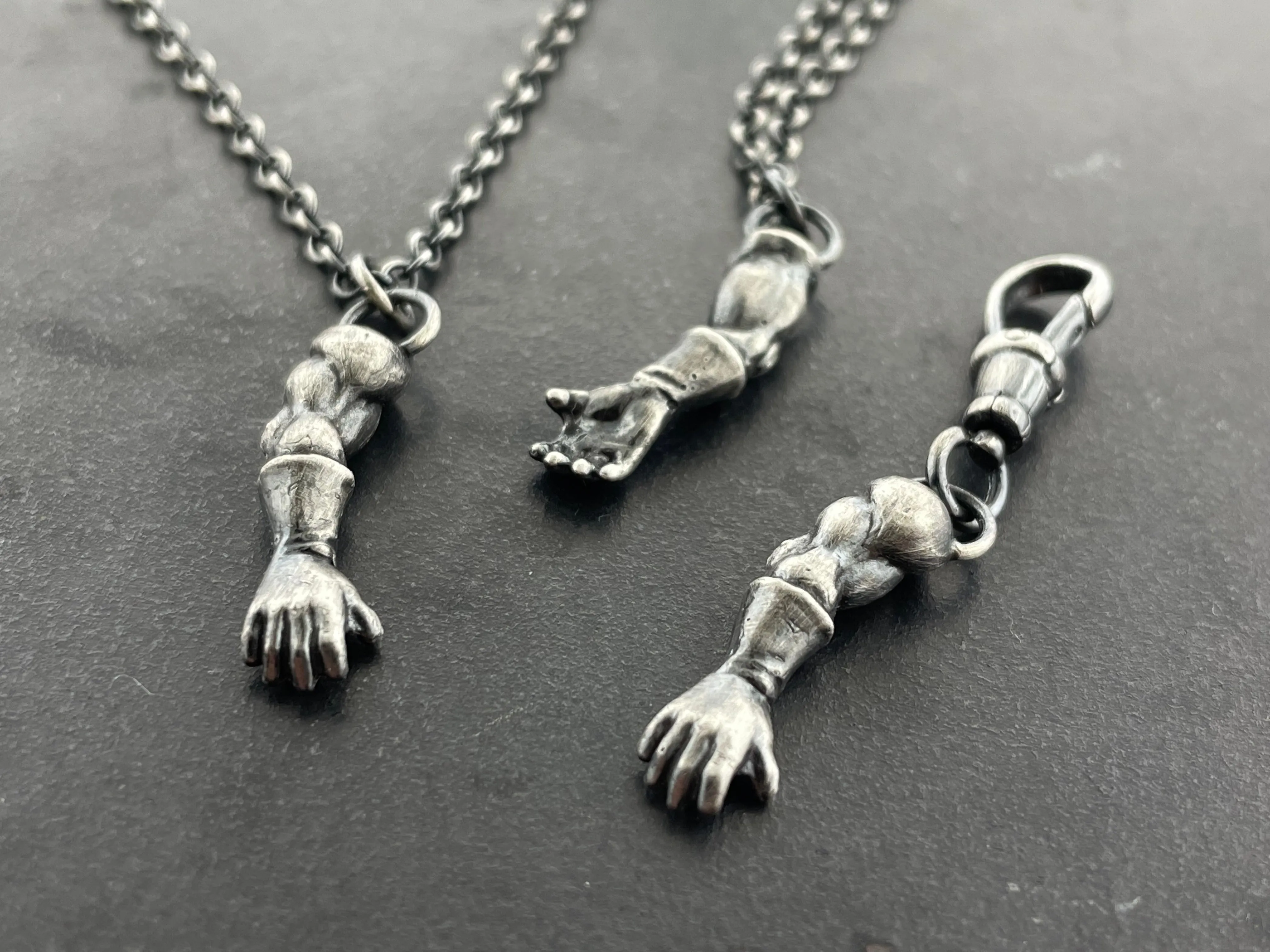 Superhero Arms Necklace and Charm