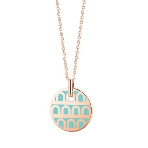 Sur-Mesure L'Arc de DAVIDOR Pendant PM, 18k Rose Gold with Palm Beach Lacquered Ceramic