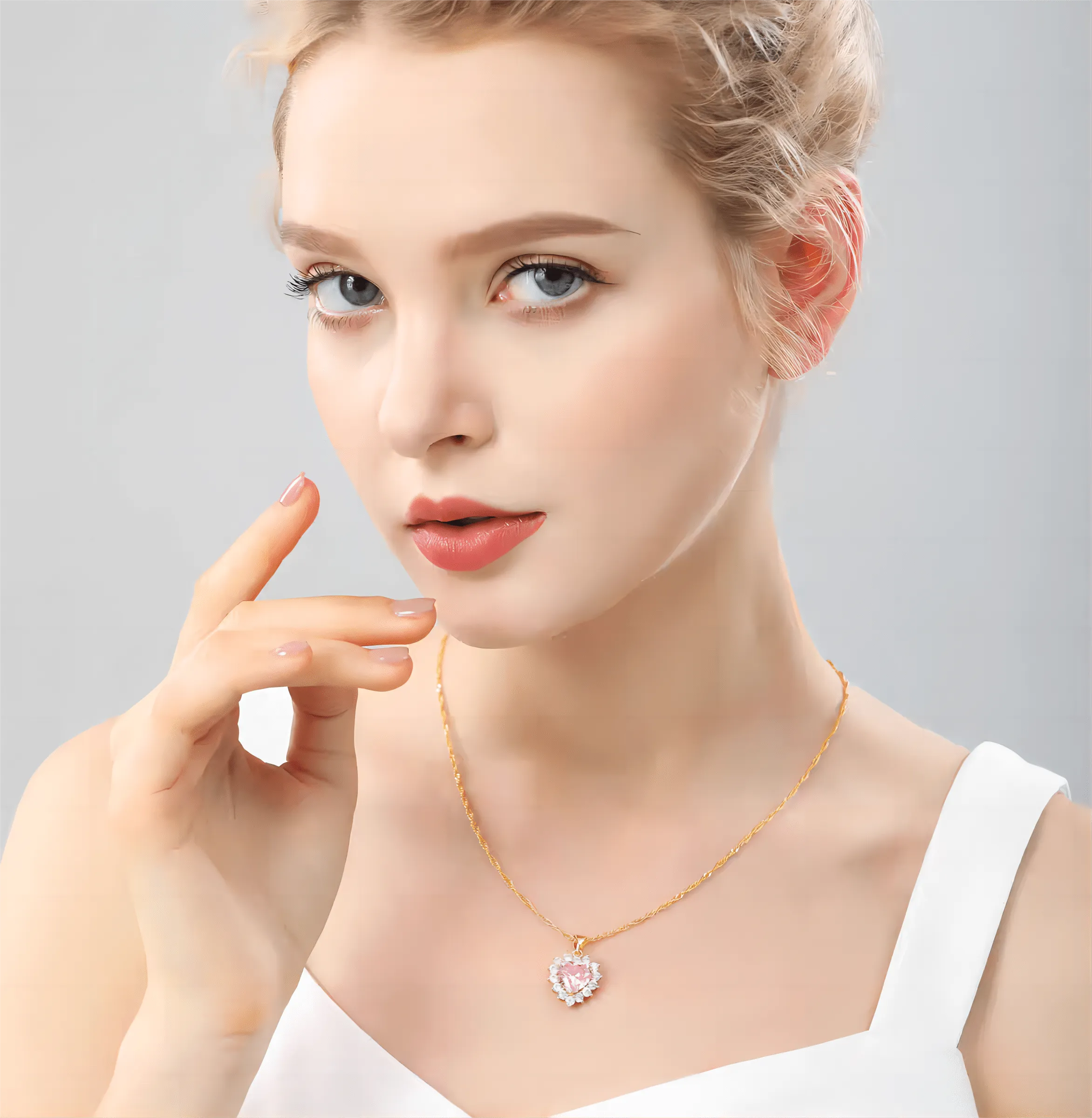 Swarovski Crystal Heart Pendant Necklace