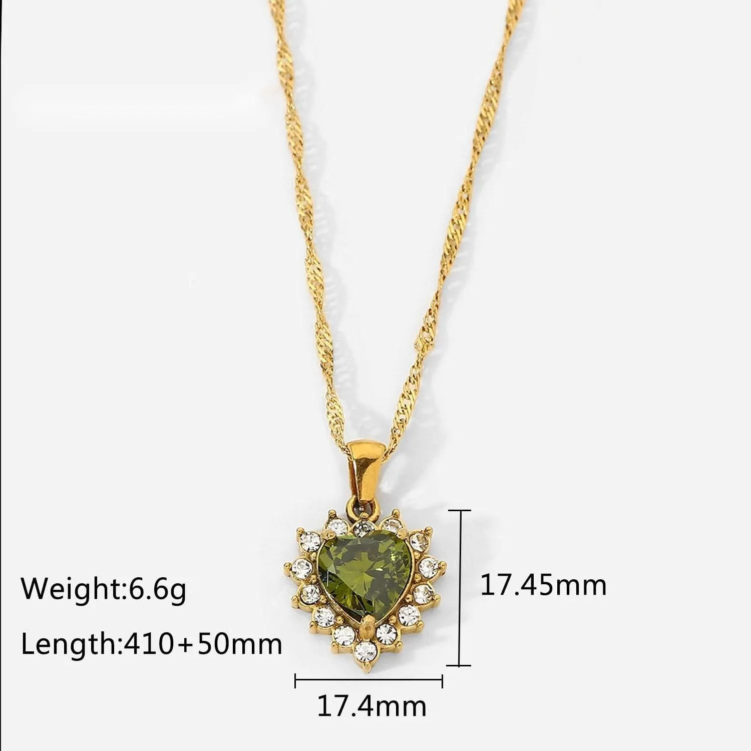 Swarovski Crystal Heart Pendant Necklace