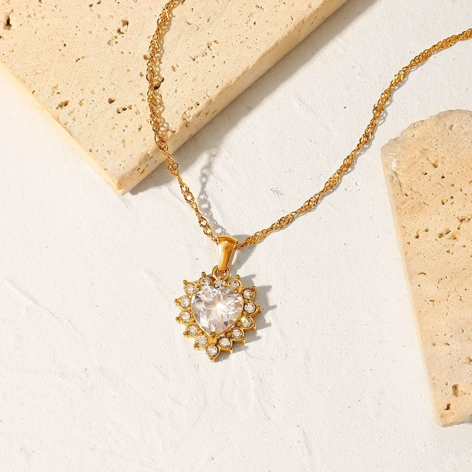Swarovski Crystal Heart Pendant Necklace