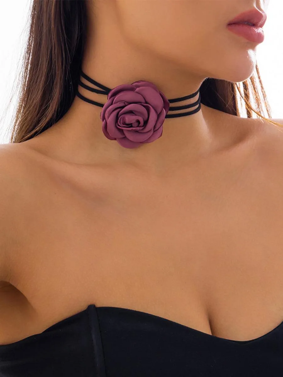 Sweet Free Knotted Camellia Necklace MSN20002