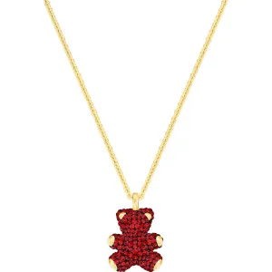 Teddy 3D Red Gold Plating Pendant Necklace