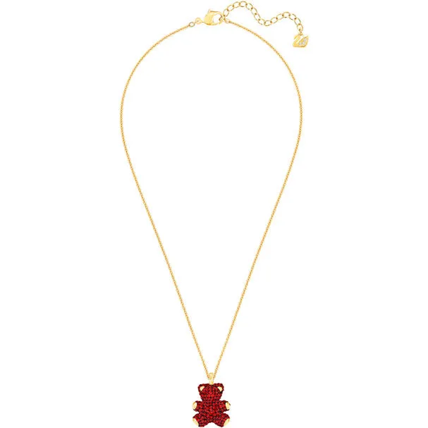 Teddy 3D Red Gold Plating Pendant Necklace