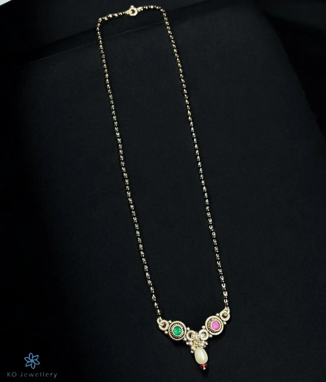 The Brahmi Silver  Necklace/ Mangalsutra