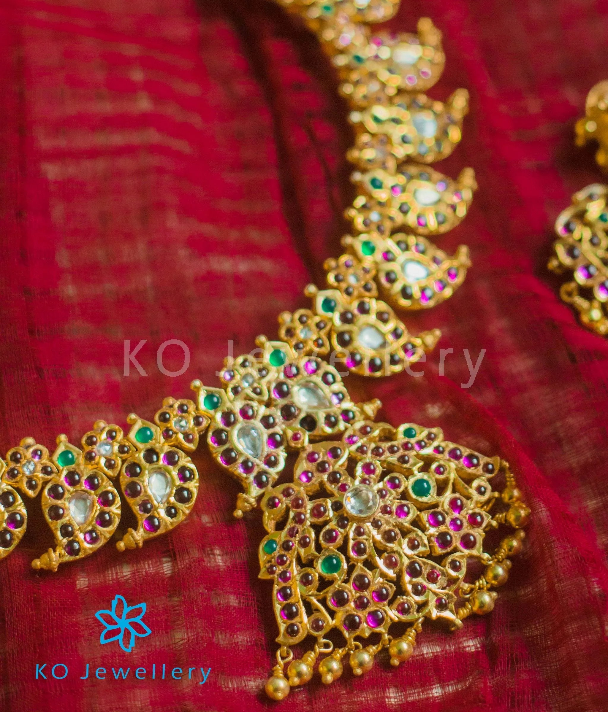 The Chaitra Silver Manga Malai Necklace