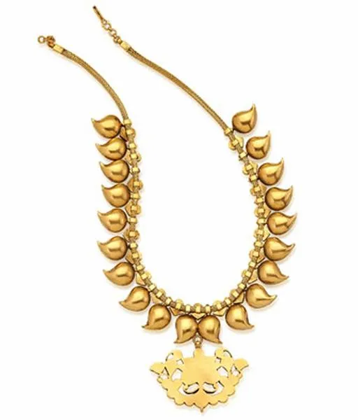 The Chaitra Silver Manga Malai Necklace