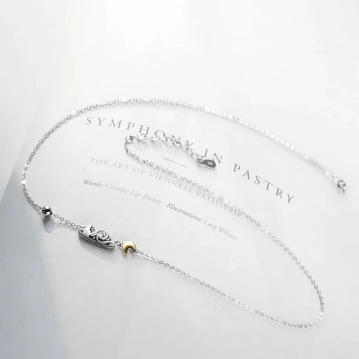 The Starry Night Silver Necklace