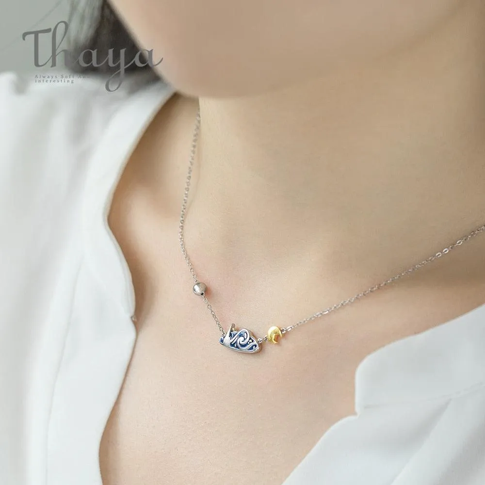 The Starry Night Silver Necklace