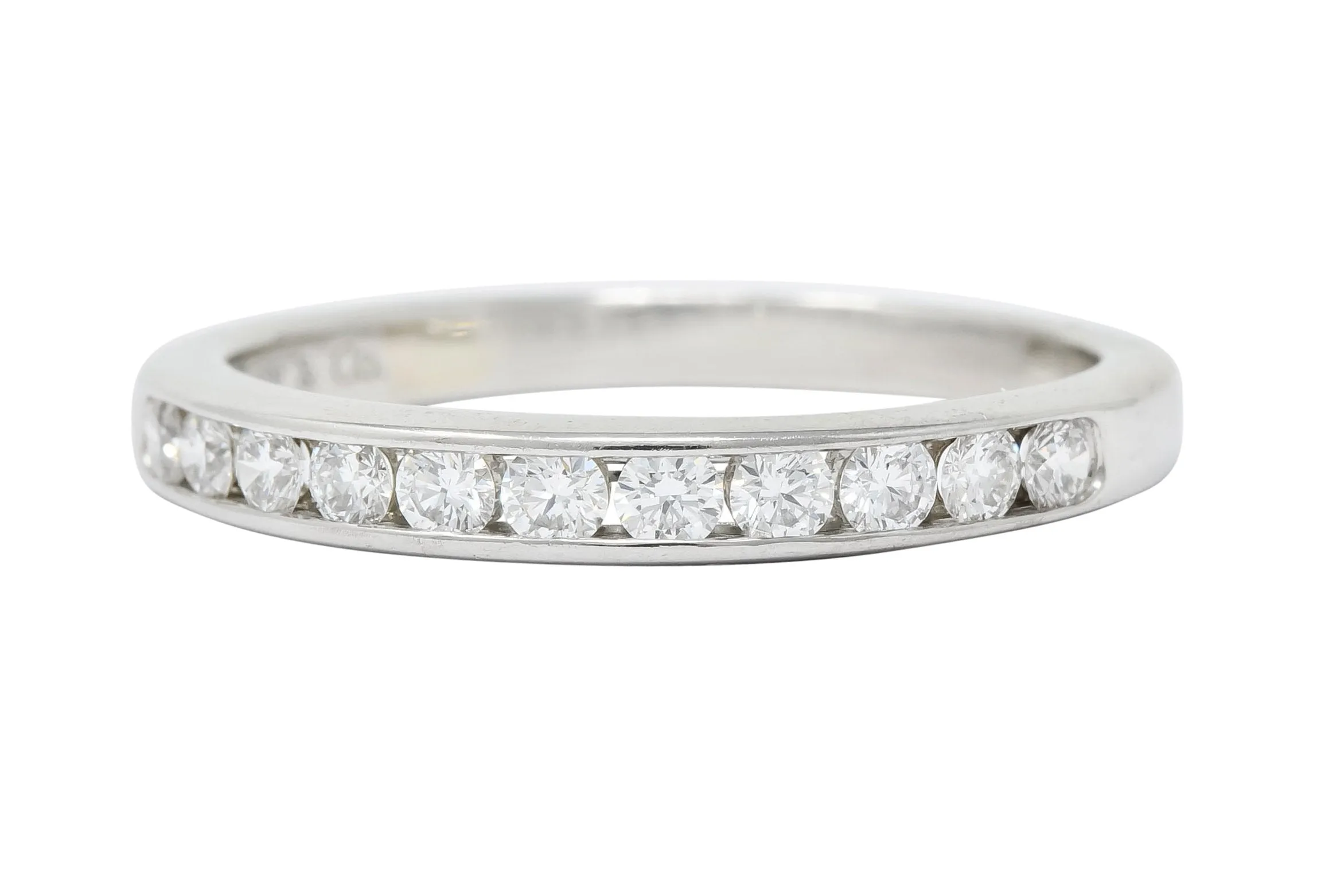 Tiffany & Co. 0.55 CTW Diamond Platinum Anniversary Channel Band Ring