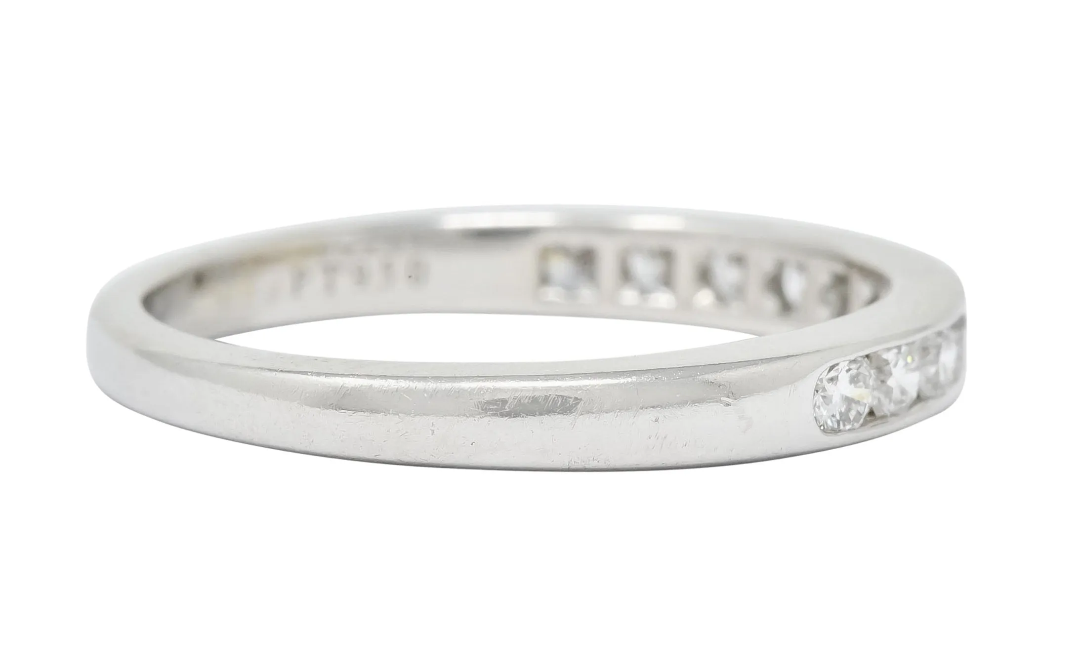 Tiffany & Co. 0.55 CTW Diamond Platinum Anniversary Channel Band Ring