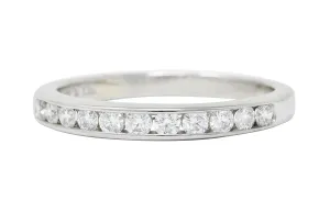 Tiffany & Co. 0.55 CTW Diamond Platinum Anniversary Channel Band Ring