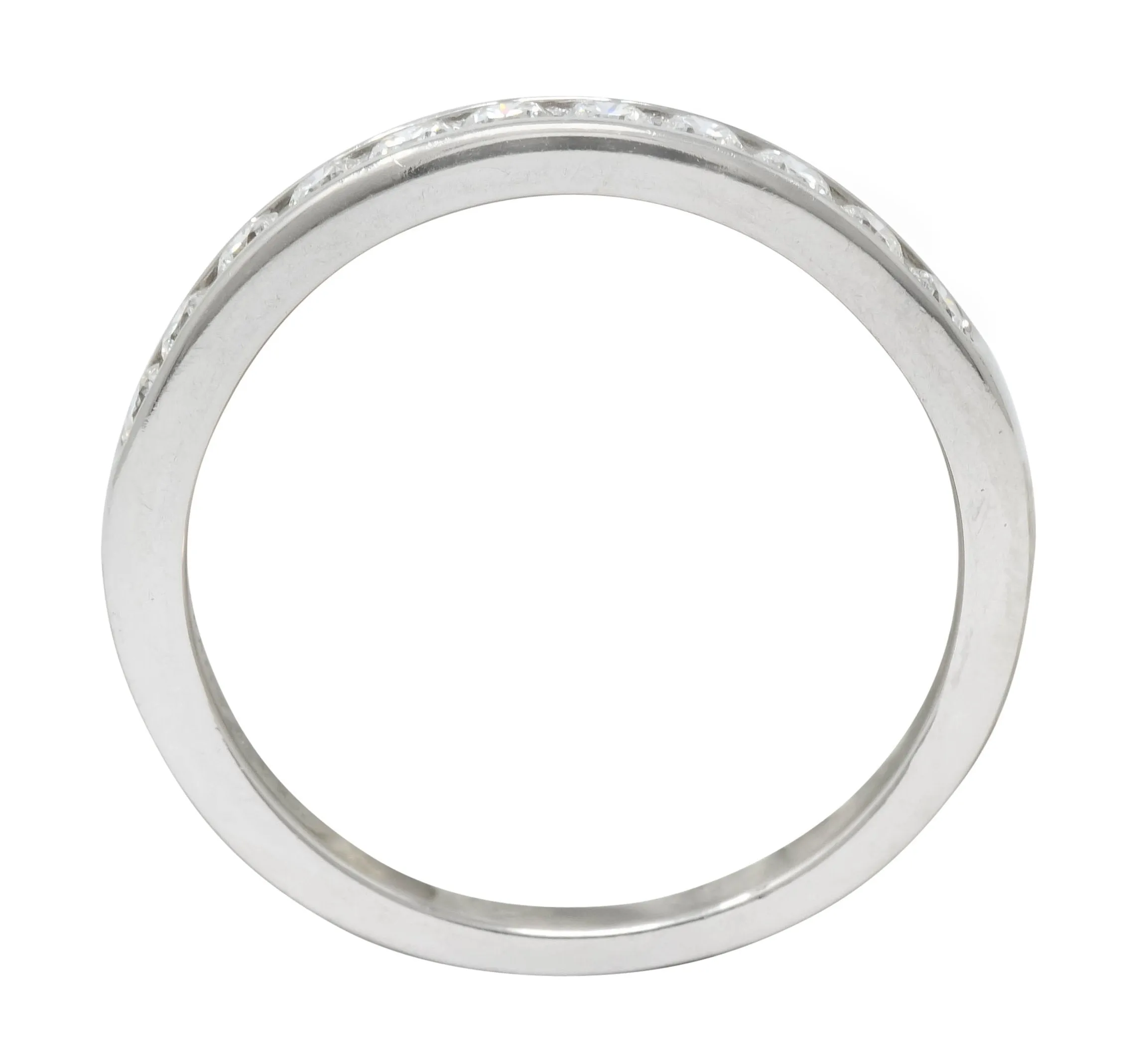 Tiffany & Co. 0.55 CTW Diamond Platinum Anniversary Channel Band Ring