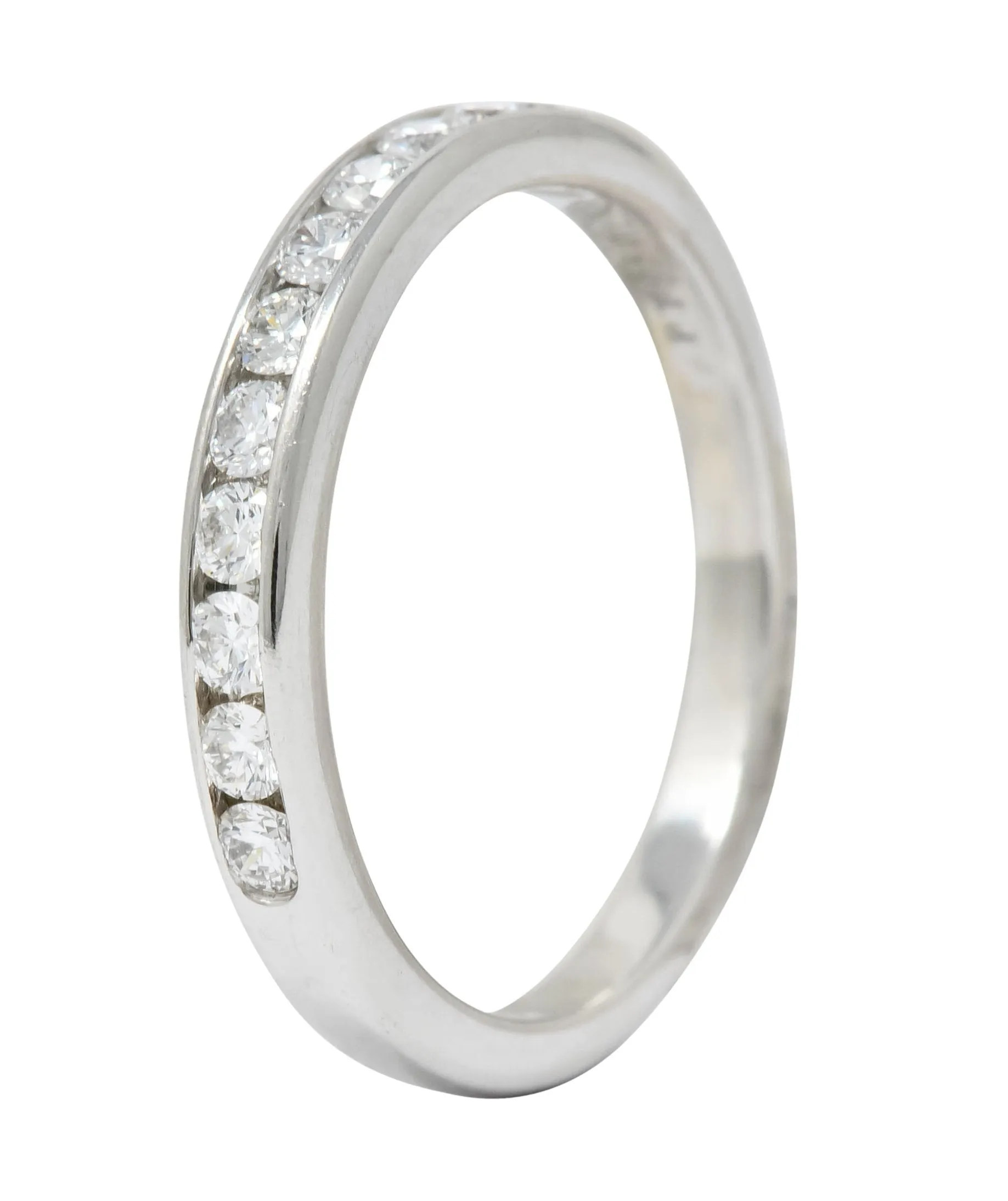 Tiffany & Co. 0.55 CTW Diamond Platinum Anniversary Channel Band Ring