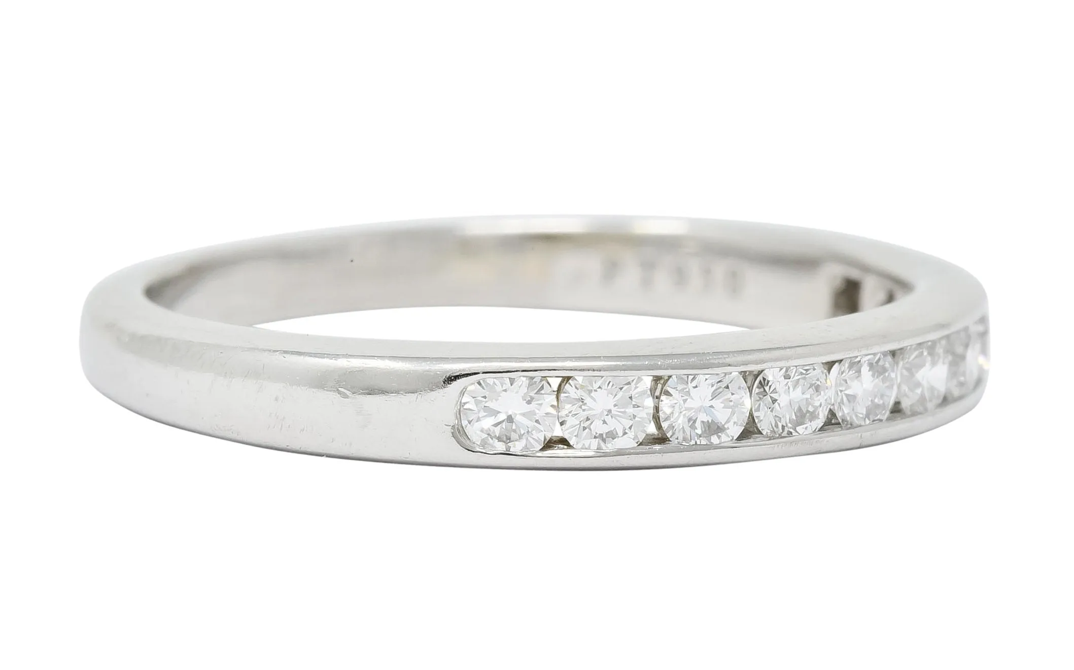 Tiffany & Co. 0.55 CTW Diamond Platinum Anniversary Channel Band Ring