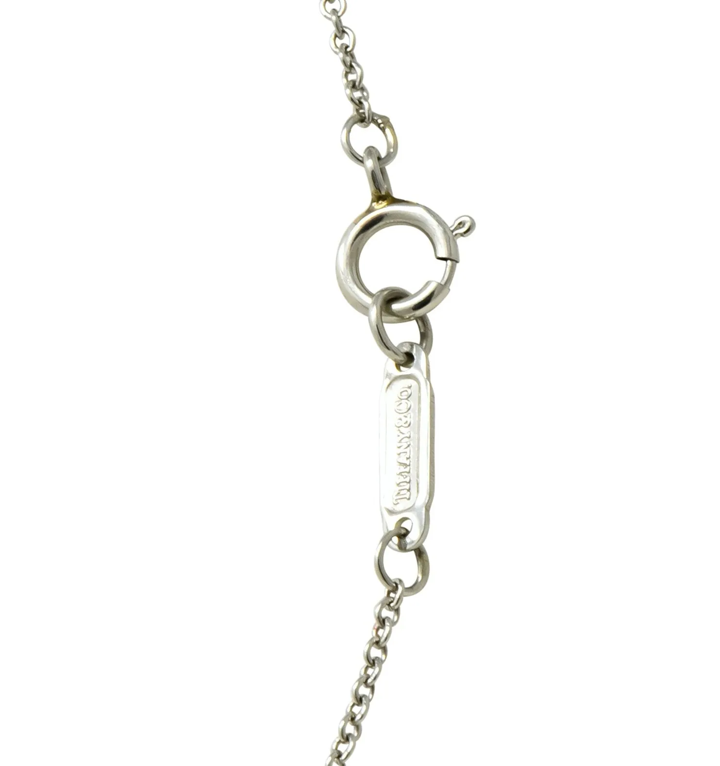 Tiffany & Co. Contemporary 0.95 CTW Sapphire Platinum Star Drop Necklace