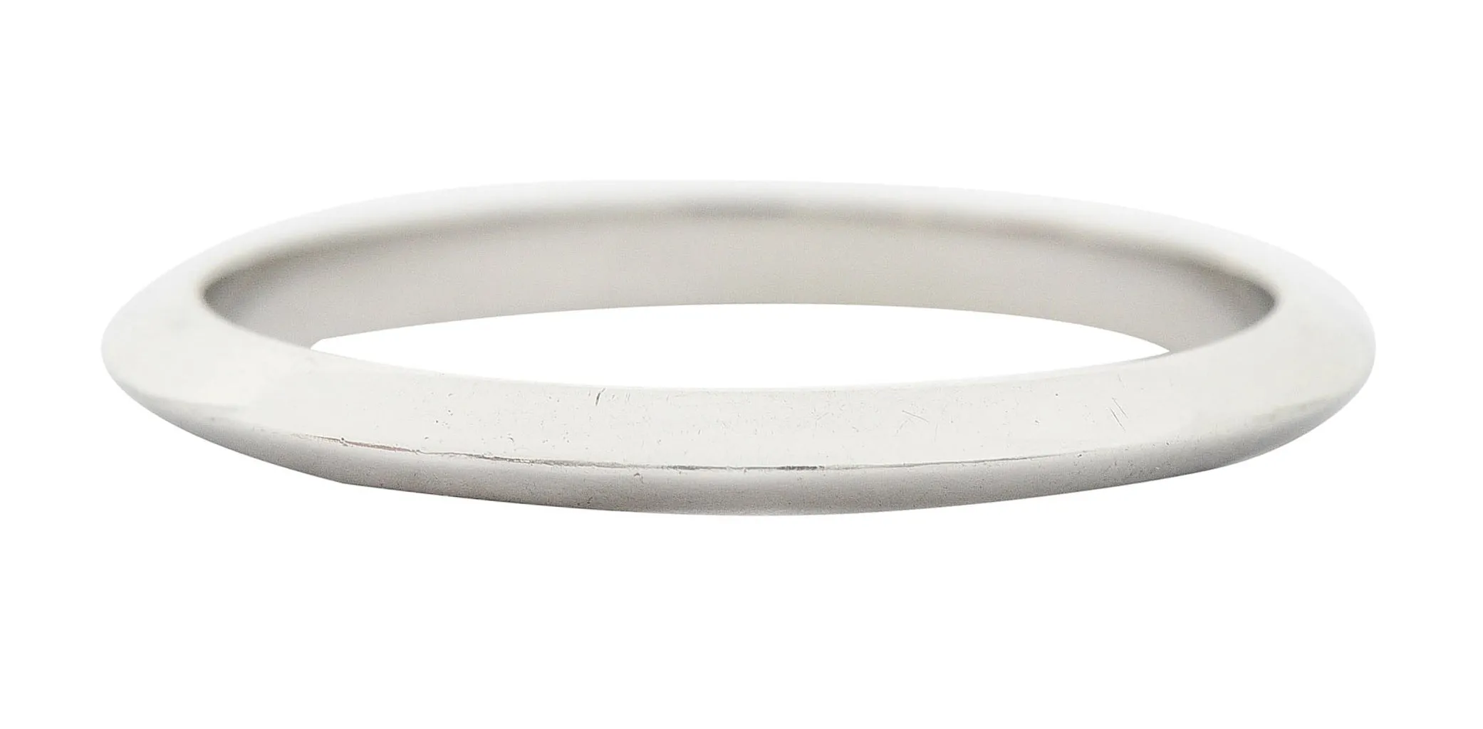 Tiffany & Co. Platinum Knife Edge Wedding Band Ring