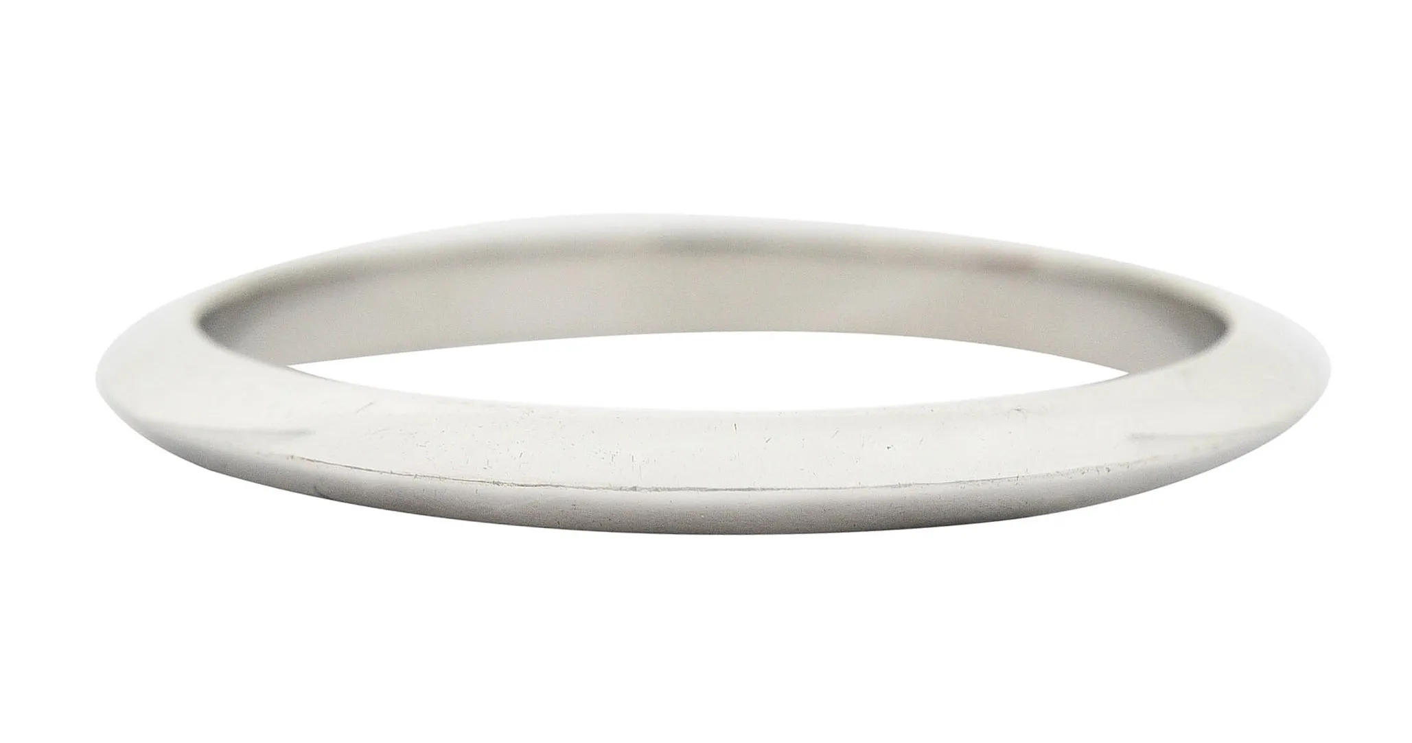 Tiffany & Co. Platinum Knife Edge Wedding Band Ring
