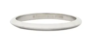 Tiffany & Co. Platinum Knife Edge Wedding Band Ring