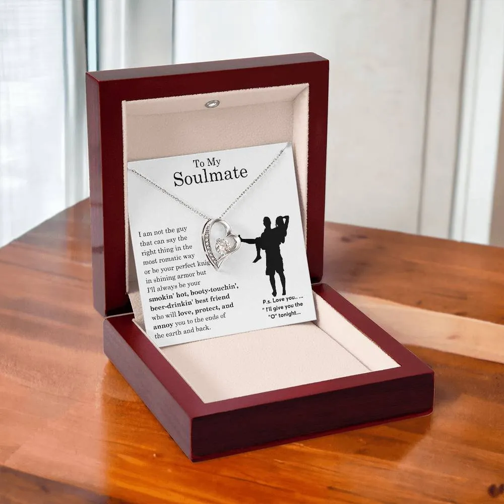 To My Beautiful Soulmate ,  Gift For Soulmate , Gift For Wife,  Forever Love Necklace, Top Gift for Women, Funny quote