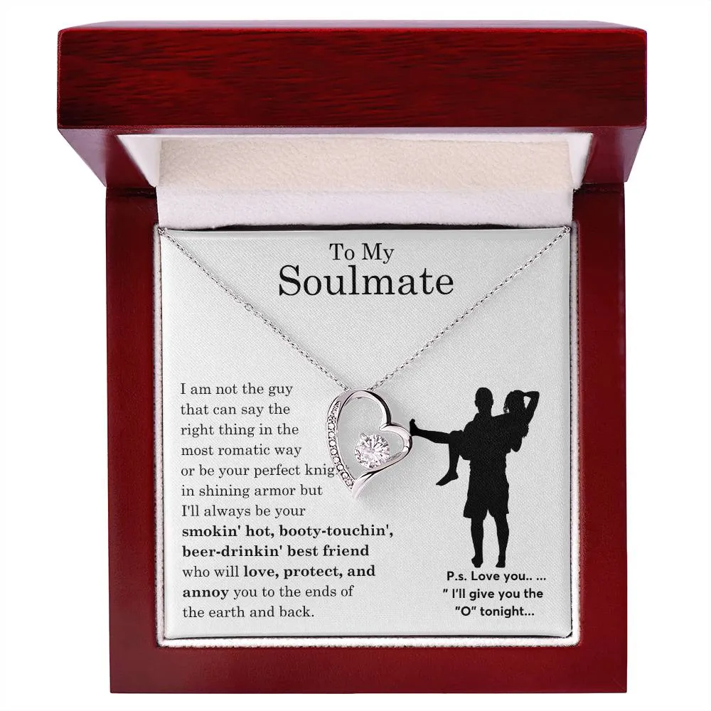 To My Beautiful Soulmate ,  Gift For Soulmate , Gift For Wife,  Forever Love Necklace, Top Gift for Women, Funny quote
