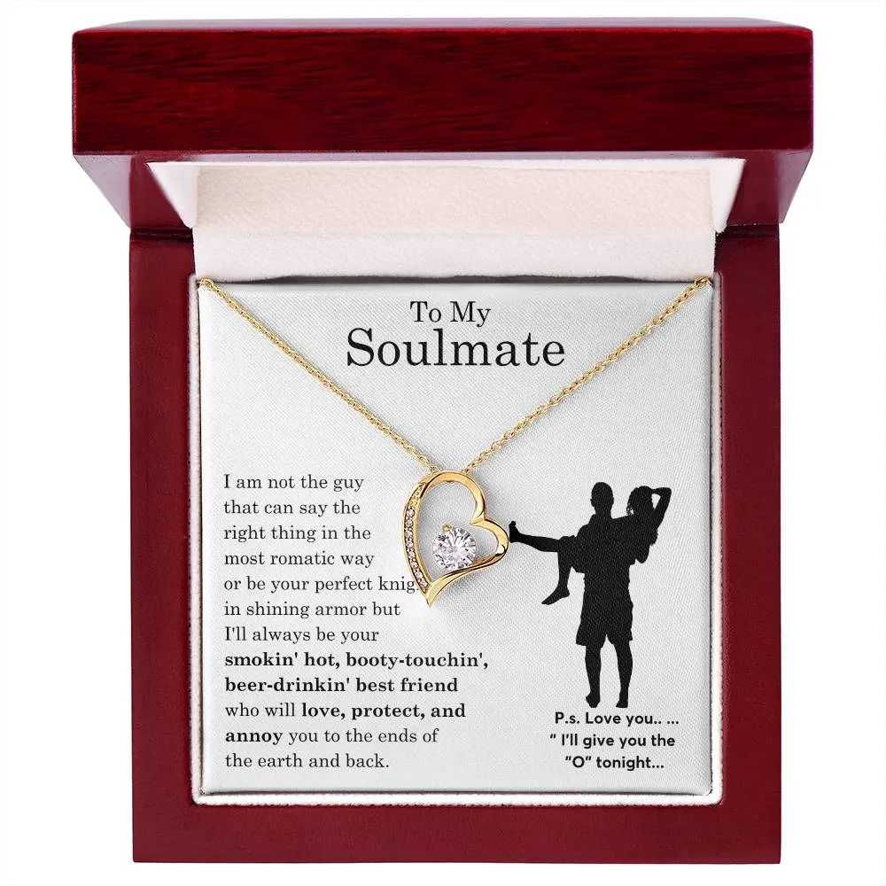 To My Beautiful Soulmate ,  Gift For Soulmate , Gift For Wife,  Forever Love Necklace, Top Gift for Women, Funny quote