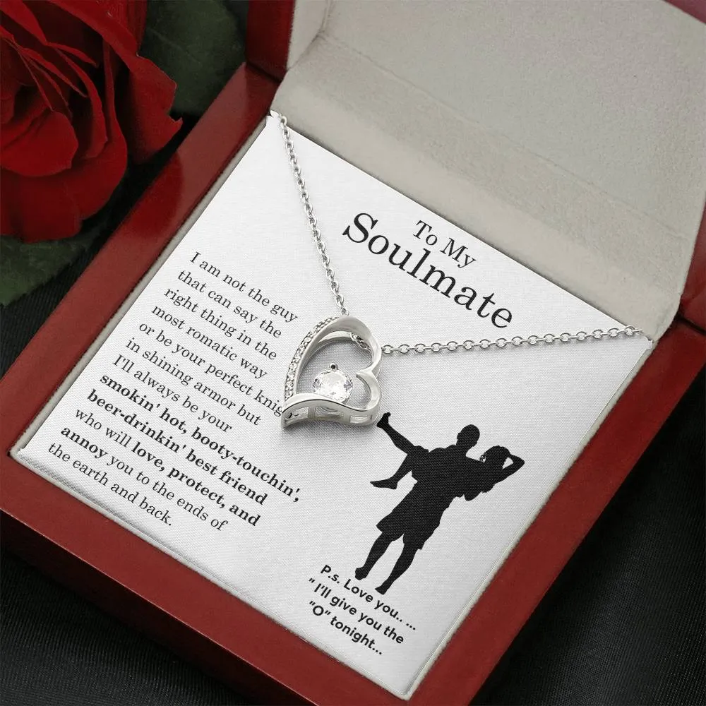 To My Beautiful Soulmate ,  Gift For Soulmate , Gift For Wife,  Forever Love Necklace, Top Gift for Women, Funny quote