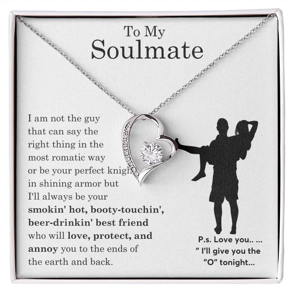 To My Beautiful Soulmate ,  Gift For Soulmate , Gift For Wife,  Forever Love Necklace, Top Gift for Women, Funny quote