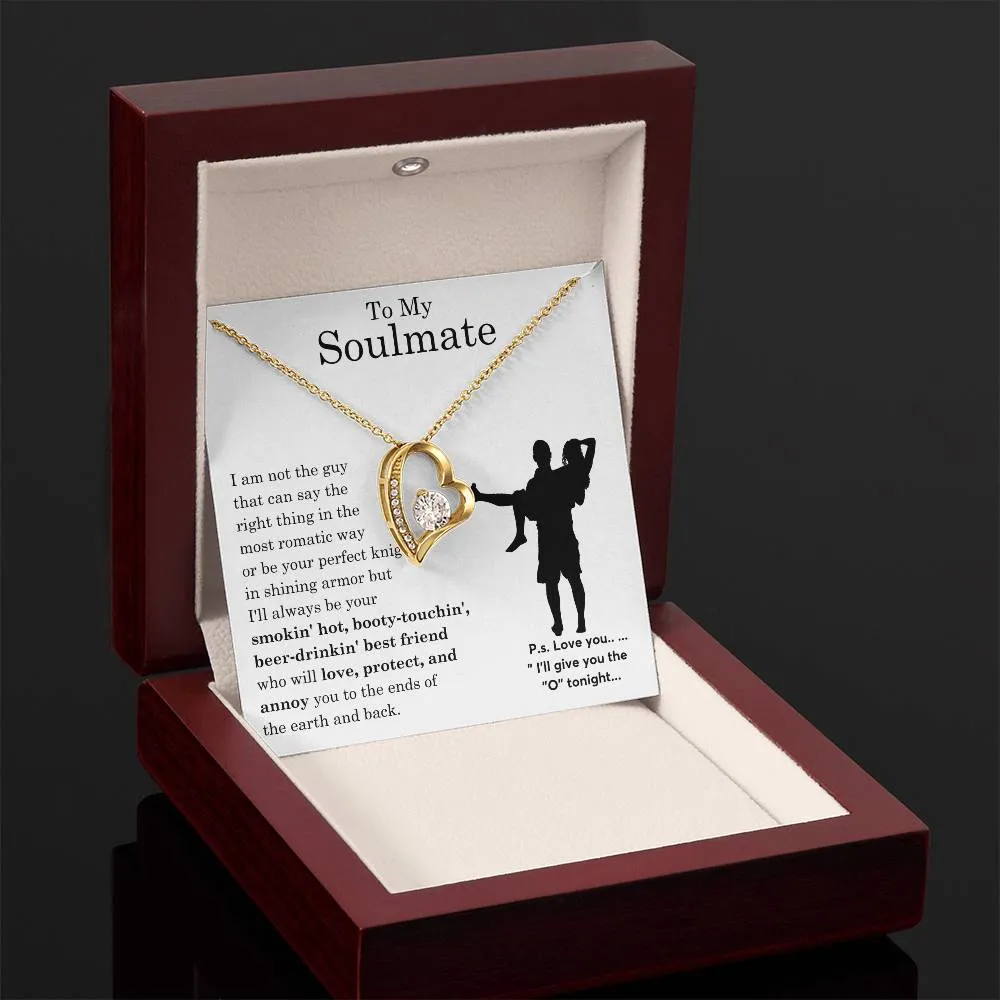 To My Beautiful Soulmate ,  Gift For Soulmate , Gift For Wife,  Forever Love Necklace, Top Gift for Women, Funny quote