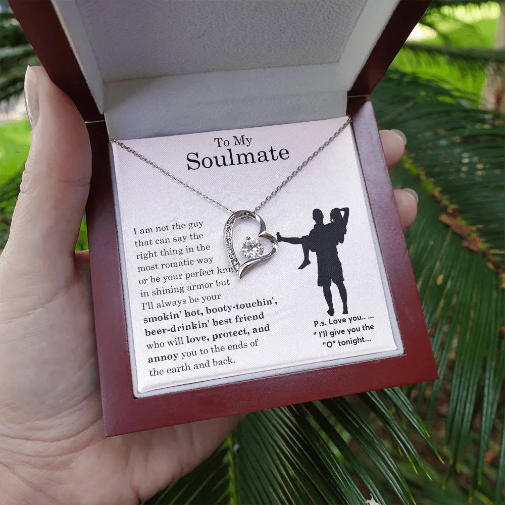 To My Beautiful Soulmate ,  Gift For Soulmate , Gift For Wife,  Forever Love Necklace, Top Gift for Women, Funny quote