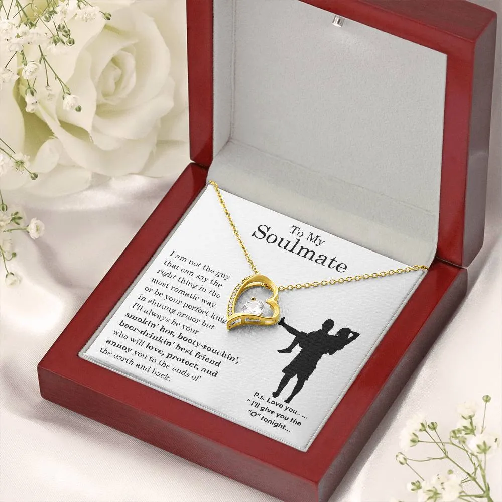 To My Beautiful Soulmate ,  Gift For Soulmate , Gift For Wife,  Forever Love Necklace, Top Gift for Women, Funny quote