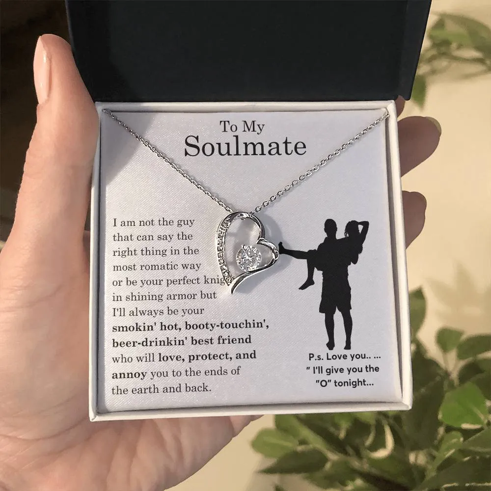 To My Beautiful Soulmate ,  Gift For Soulmate , Gift For Wife,  Forever Love Necklace, Top Gift for Women, Funny quote