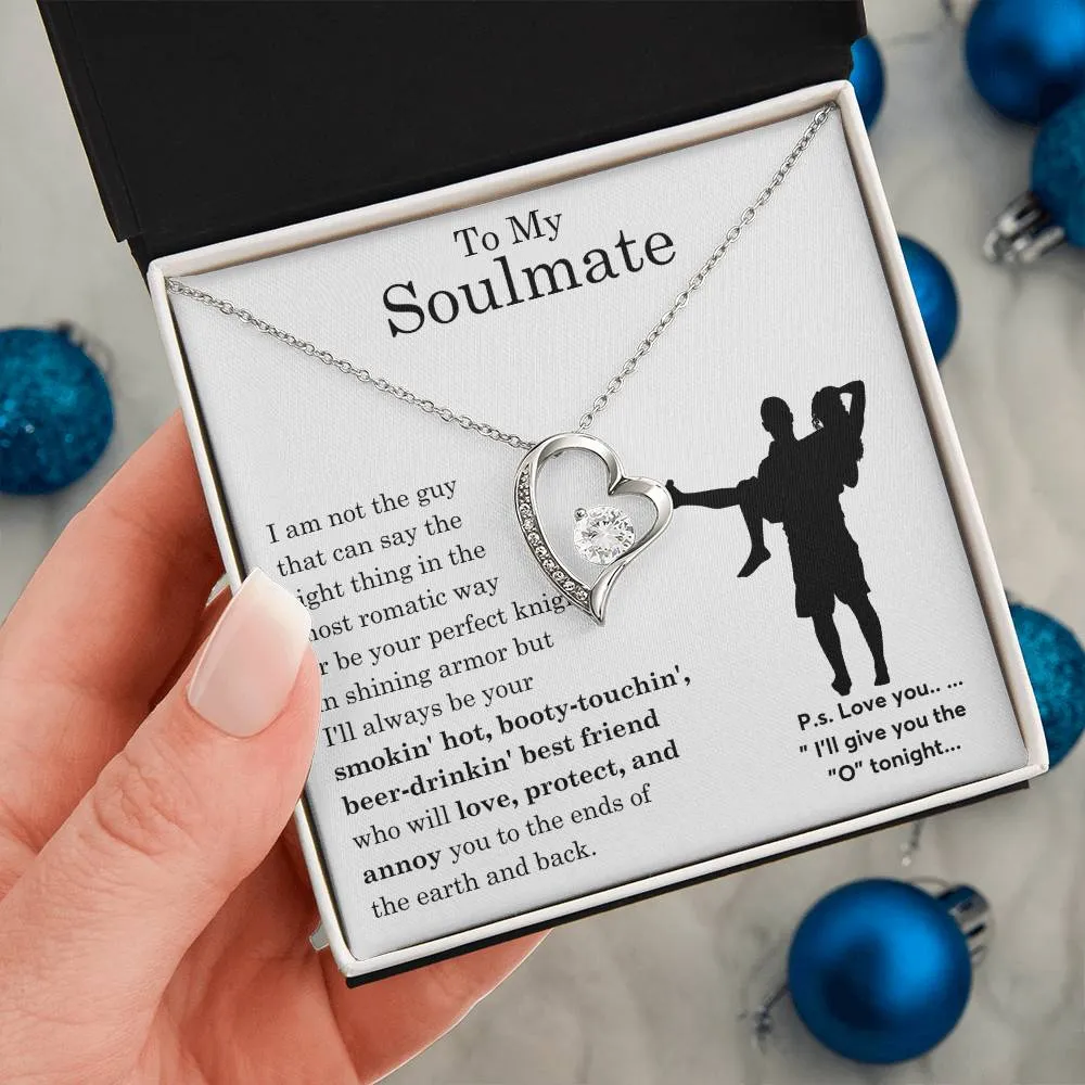 To My Beautiful Soulmate ,  Gift For Soulmate , Gift For Wife,  Forever Love Necklace, Top Gift for Women, Funny quote
