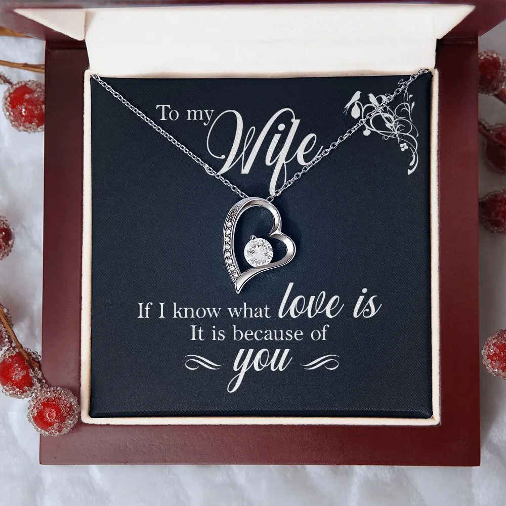 To My Wife - If I Know What Love Is It Is Because of You