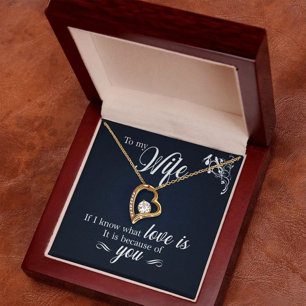To My Wife - If I Know What Love Is It Is Because of You