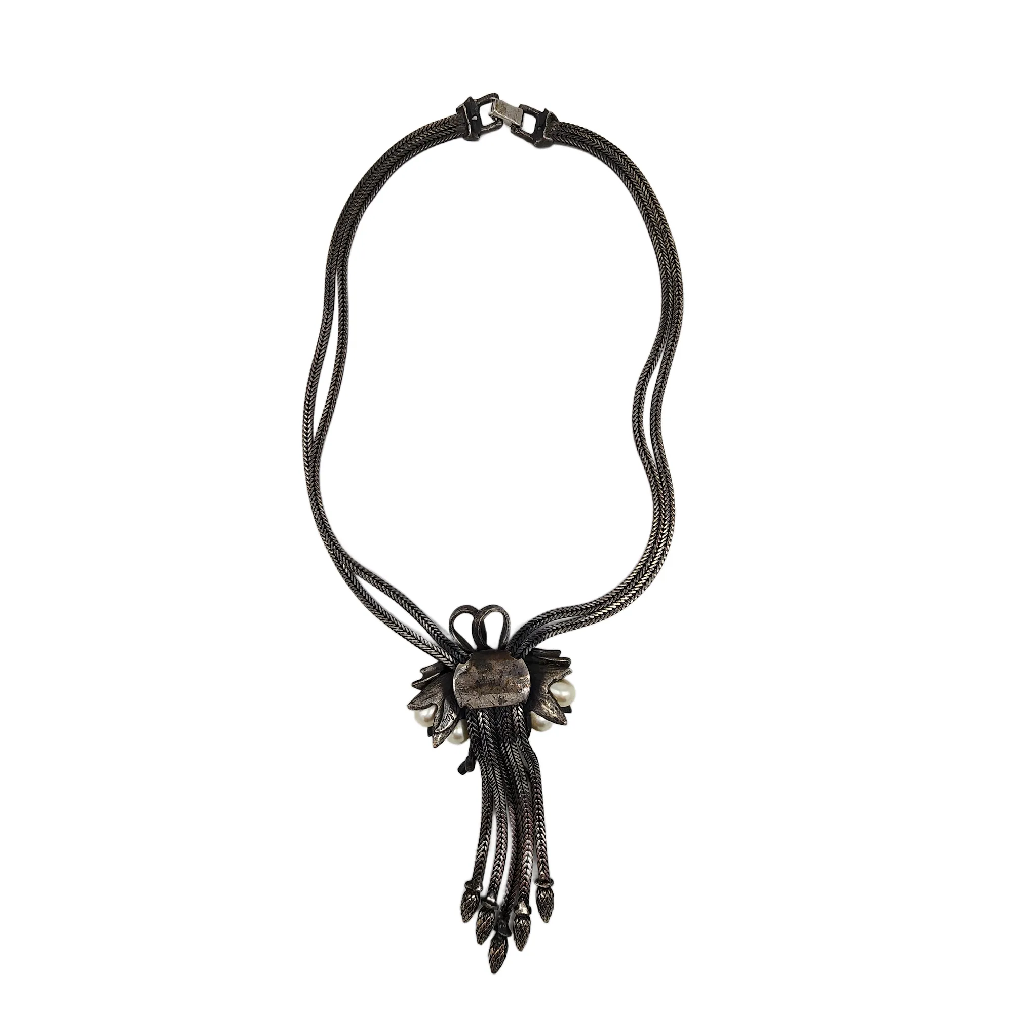 Tortolani Vintage Art Nouveau Floral Necklace