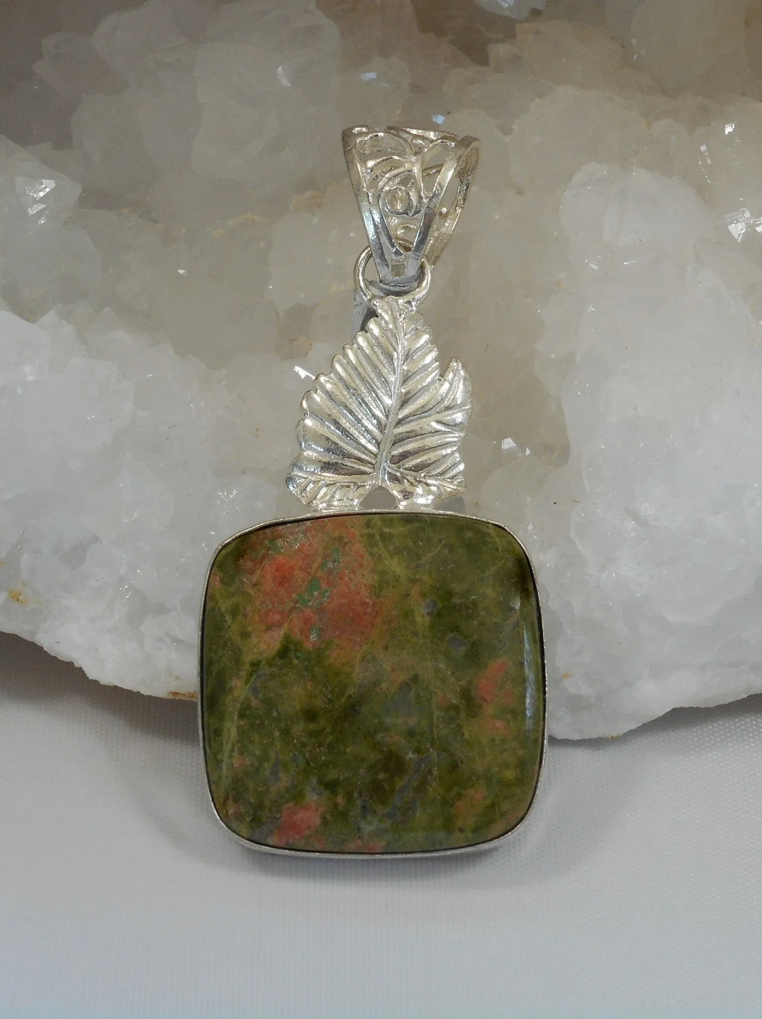 Unakite Pendant 1