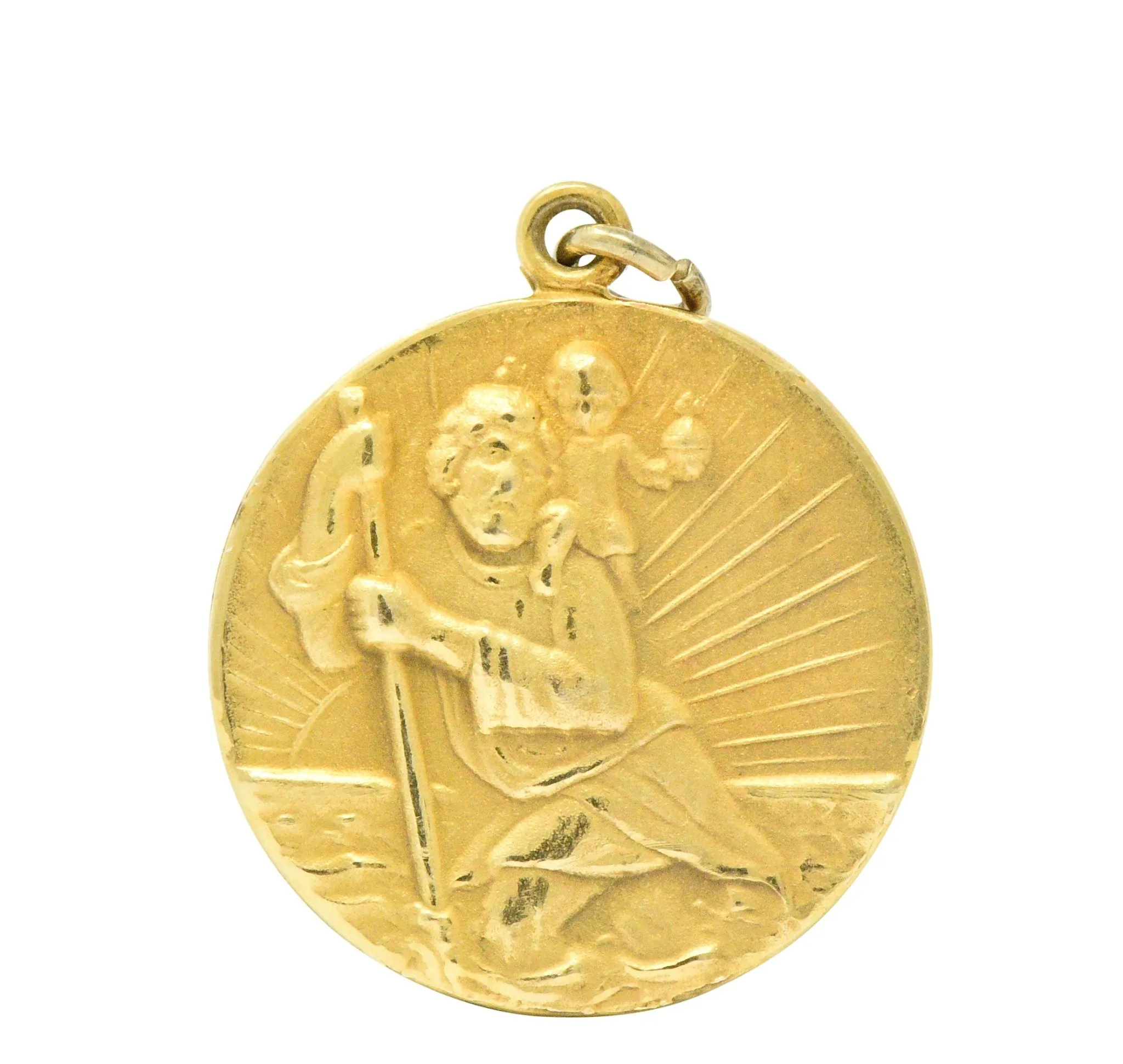 Unique 1933 14 Karat Gold World's Fair Pendant